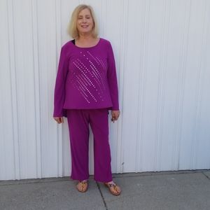 Medium - Magenta pant outfit